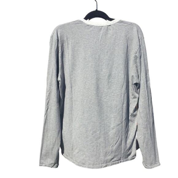 Scotch & Soda long sleeve shirt womens XL gray button henley minimalist cotton - Picture 7 of 10